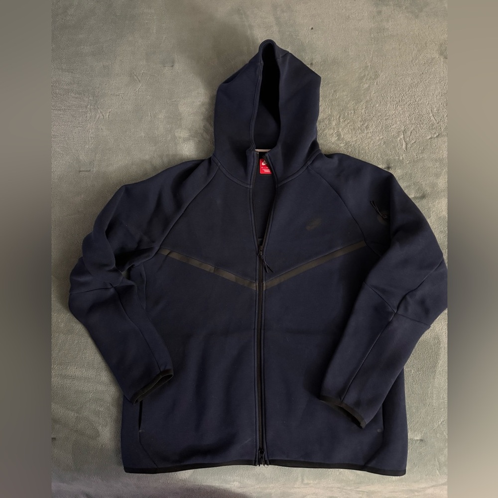 Nike Men's Tech Dark Blue Hoodie